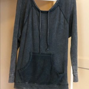 Open back sweatshirt